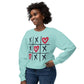 Valentine's Tic Tac Toe Unisex Lightweight Crewneck Sweatshirt