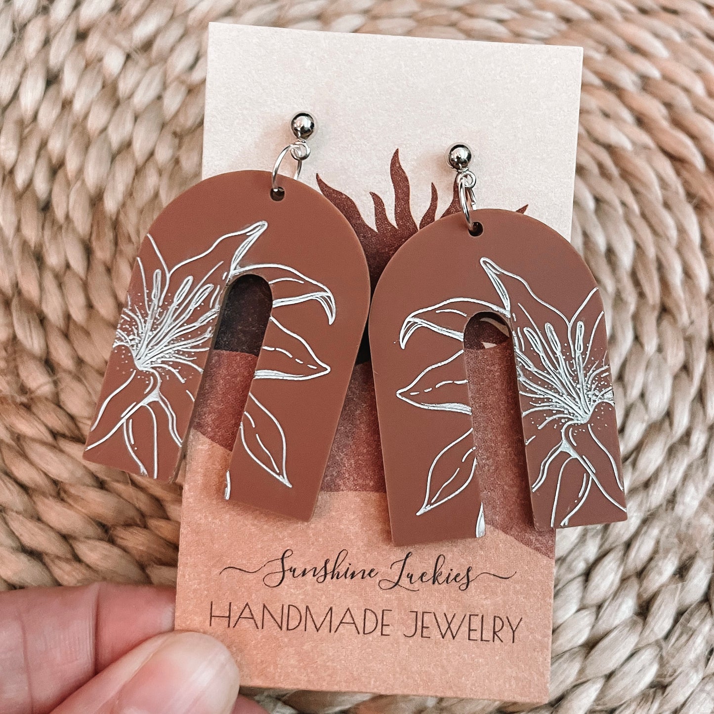 Terracotta Lily Earrings