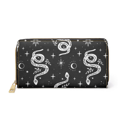 Boho Snake Zipper Wallet