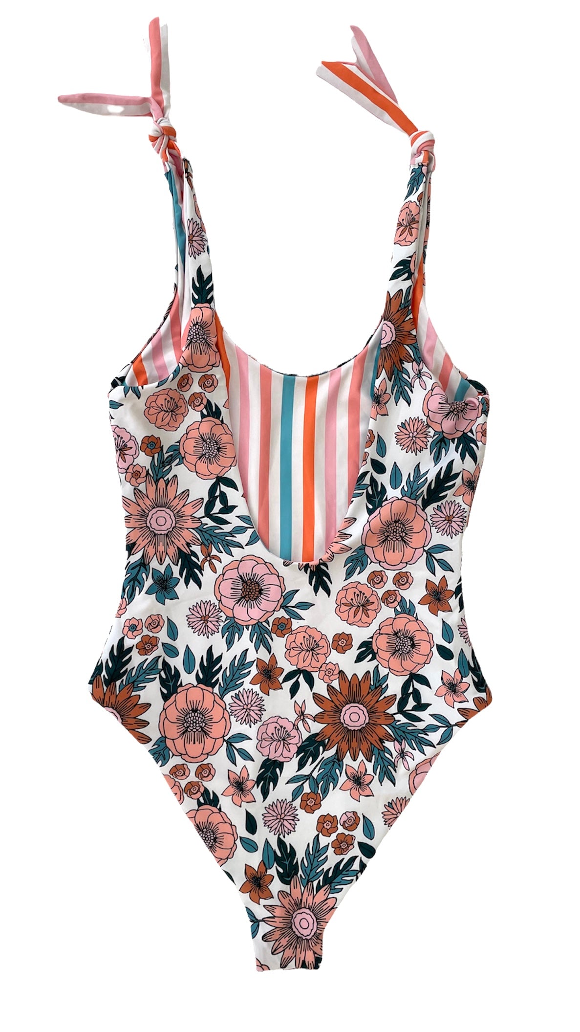 Women’s Floral Reversible One-Piece Swimsuit